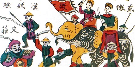 Der Aufstand der Schwestern Trưng im 1. Jahrhundert n. Chr., eine Rebellion gegen die chinesische Herrschaft und ein Symbol für vietnamesischen Patriotismus